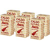 Aneto 100% Natural - Caldo de Jamón - caja de 6 unidades de 1 litro